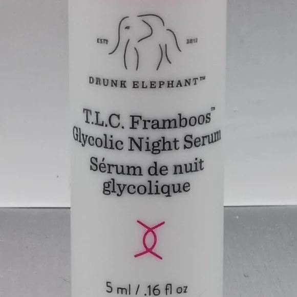 5 For $25 Item🌸 Drunk Elephant T.L.C. Framboos Glycolic Night Serum - Picture 3 of 3